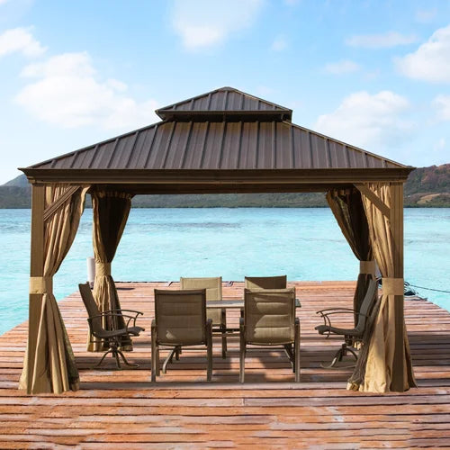 12 Ft. W x 12 Ft. D Aluminum Patio Gazebo
