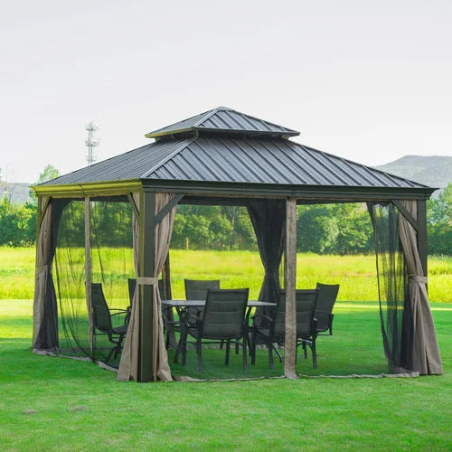 12 Ft. W x 12 Ft. D Aluminum Patio Gazebo