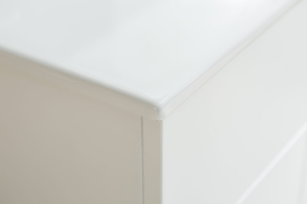 Laviva - Nova 48" White Bathroom Vanity with White Ceramic Basin Countertop