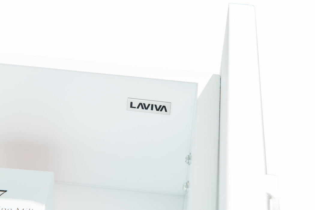 Laviva - Nova 48" White Bathroom Vanity with White Ceramic Basin Countertop