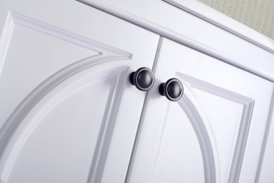 Laviva - Odyssey 24" White Bathroom Vanity with Matte White VIVA Stone Solid Surface Countertop