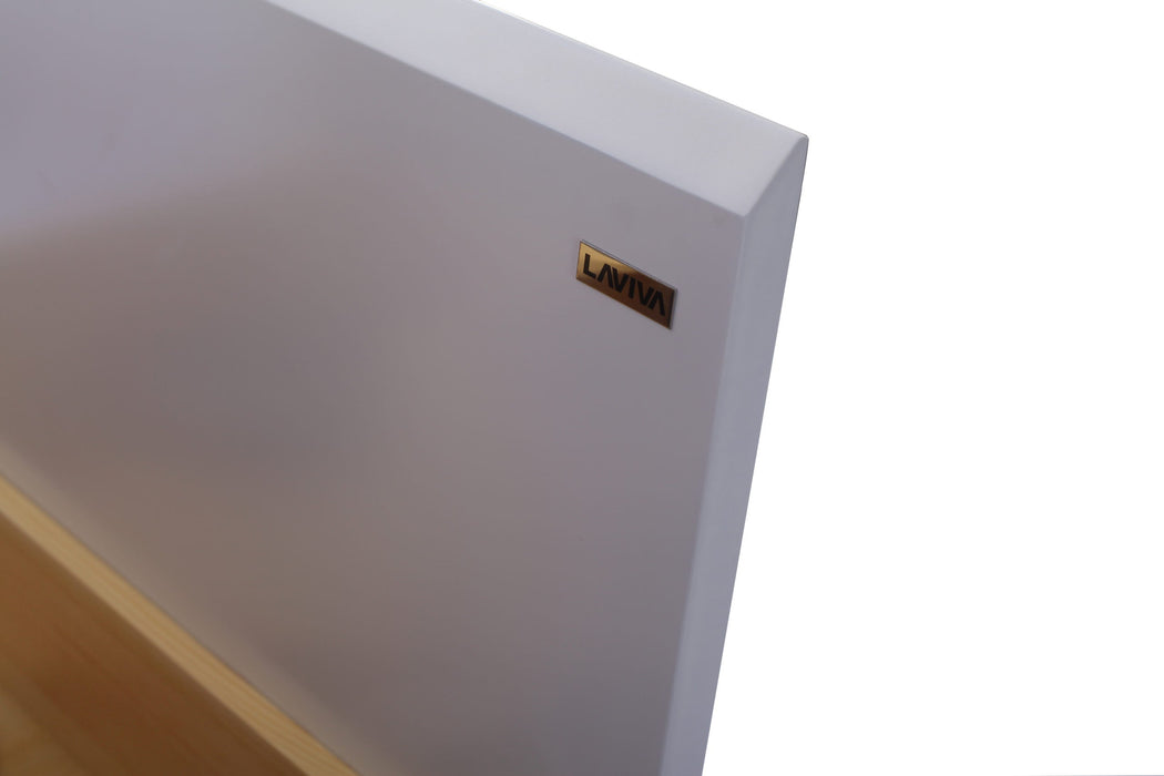 Laviva - Alto 30" White Bathroom Vanity with Pure White Phoenix Stone Countertop