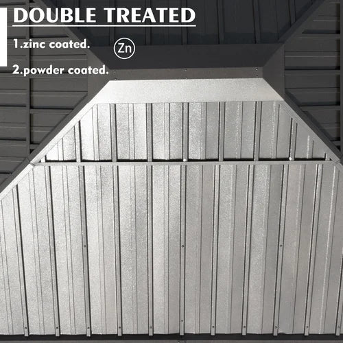 Annelyse 12 Ft. W x 10 Ft. D Aluminum Patio Gazebo (Gray)