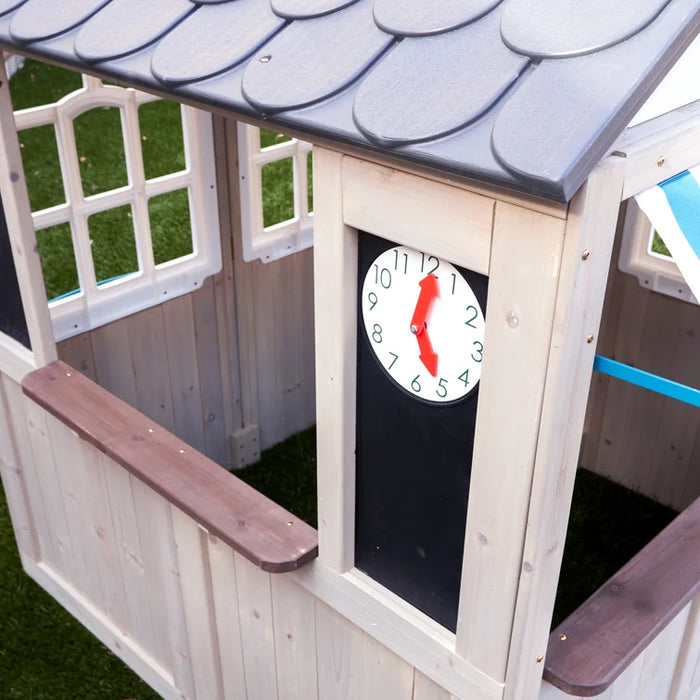 Hillcrest 4.49' x 4.49' Outdoor Solid Wood Playhouse