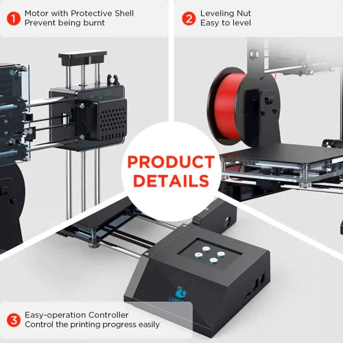 LABISTS Simple 3D Printer, Desktop 3D Printers,Printing Size 120x120x115mm, Fast Heating & Low Noise (Part number: LABISTS-SX1)