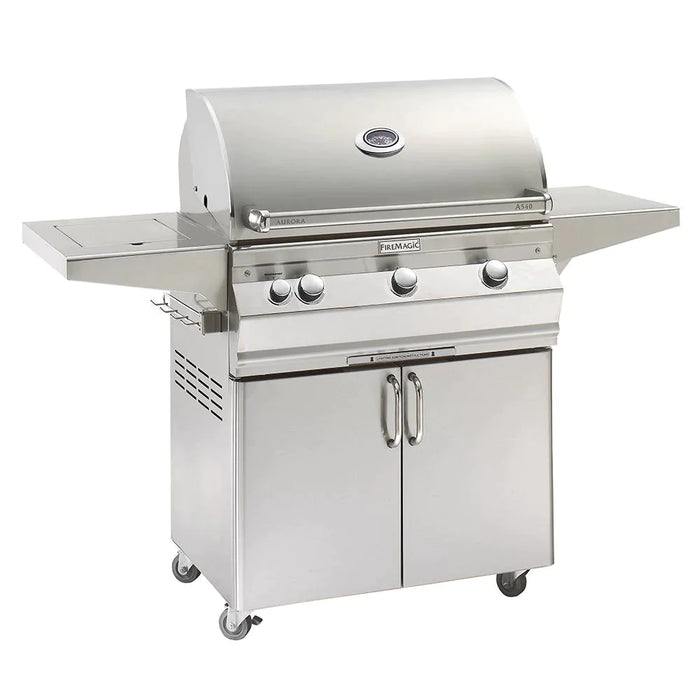 Aurora A540s Portable Grill - Analog Thermometer / Side Burner