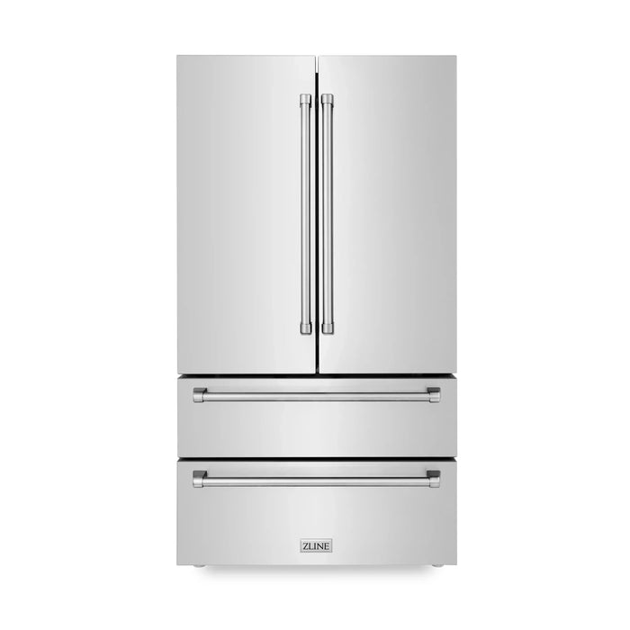 ZLINE 5 Piece Kitchen Package | Dual Fuel Range | Range Hood | Microwave Drawer | Refrigerator | Dishwasher